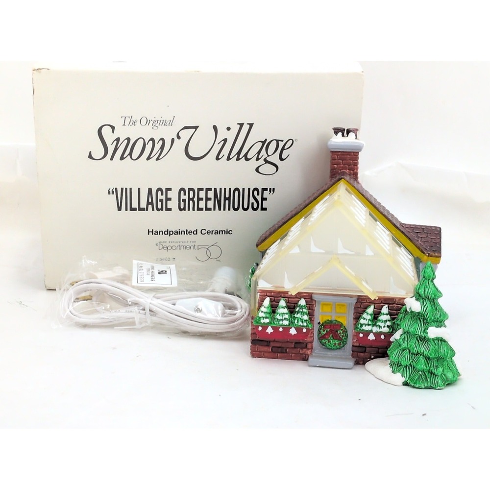 VTG Dept 56 Original Christmas Snow Village Greenhouse 54020